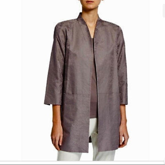 Eileen Fisher Linen & Silk Tunic Gray Women’s Size: Medium - Picture 1 of 9